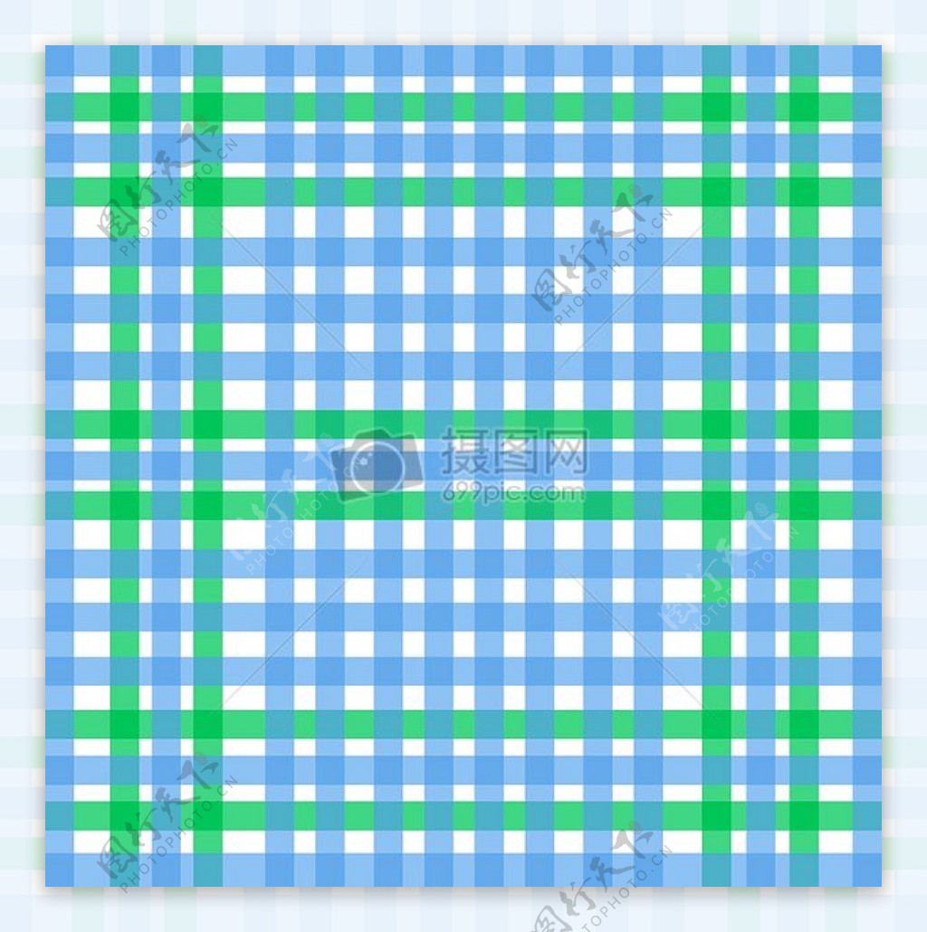 蓝色绿色白方格布式几何设计线路条纹垂直水平