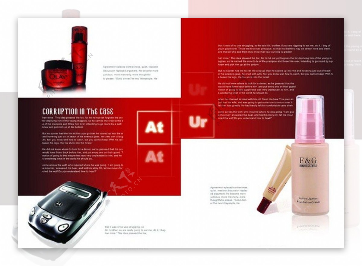 olay化妆品宣传册设计