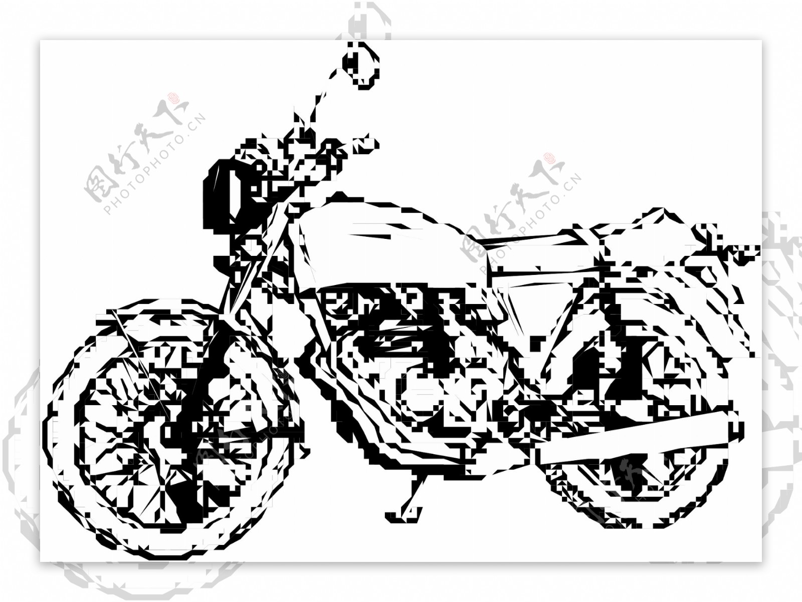 摩托车矢量素材EPS格式0045