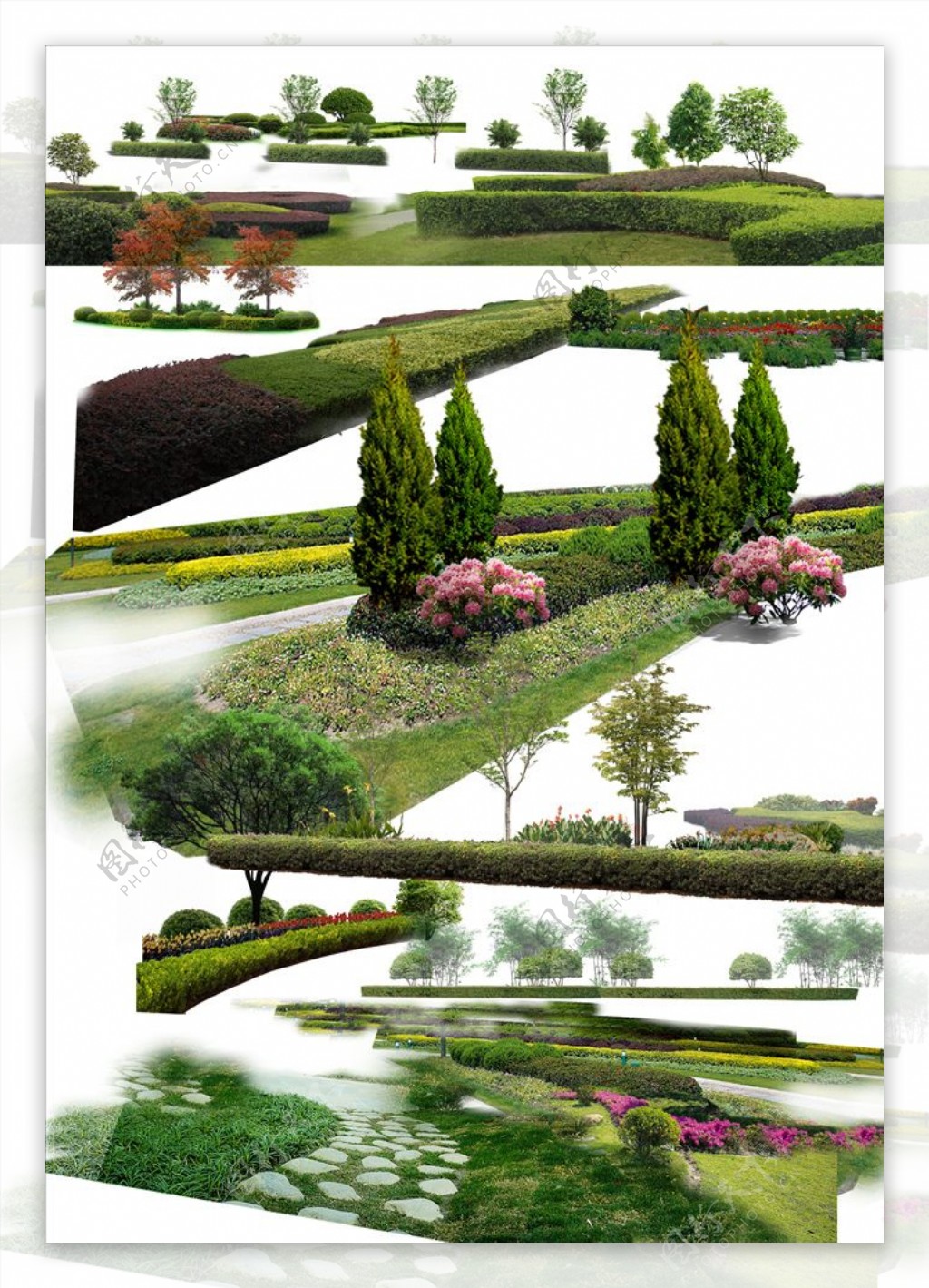 PSD格式绿篱灌木丛素材