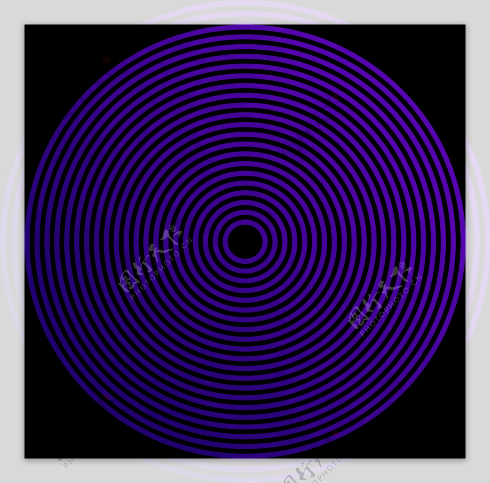 解压紫色线条圆圈png元素素材
