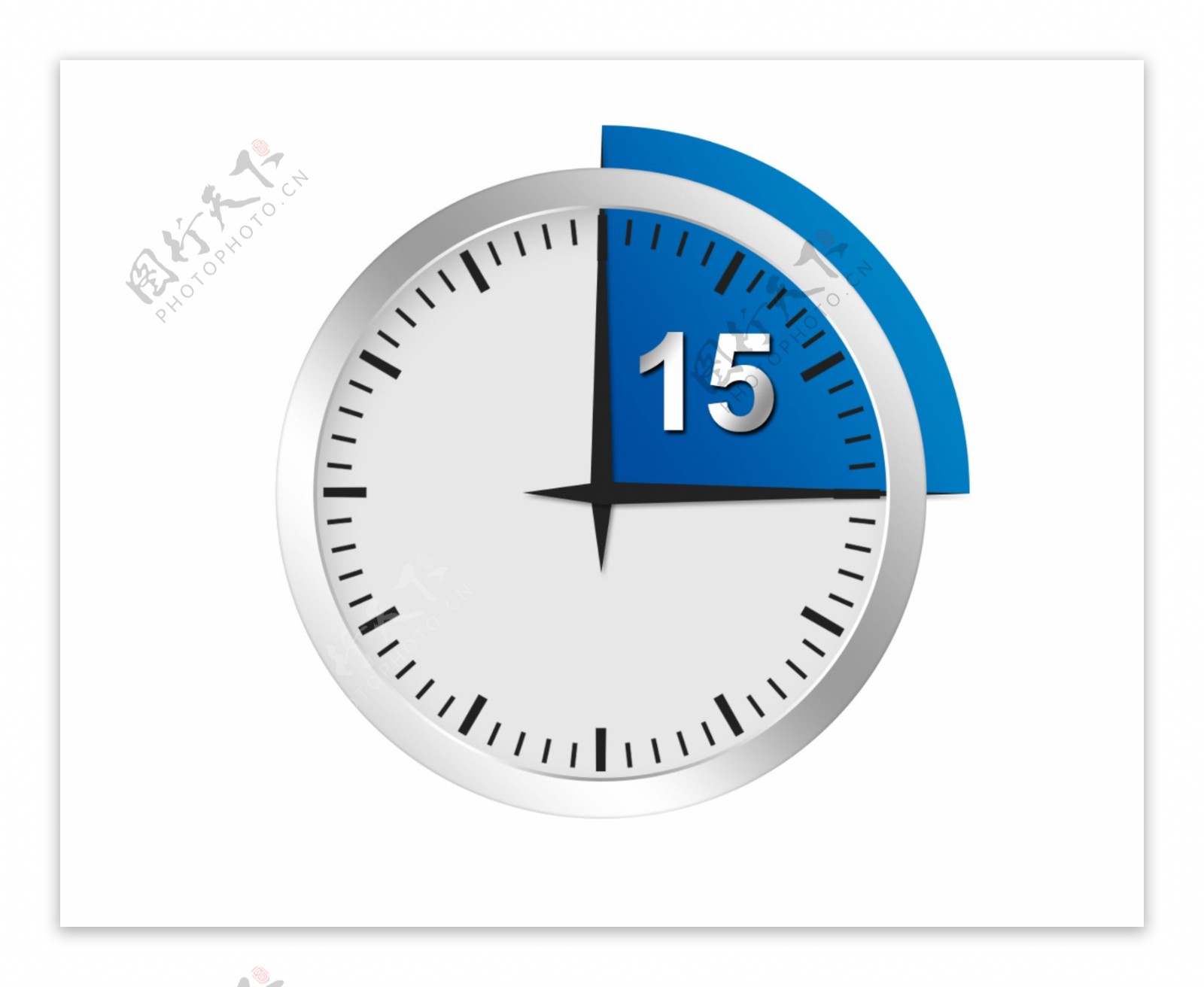蓝色秒表计数器icon图标