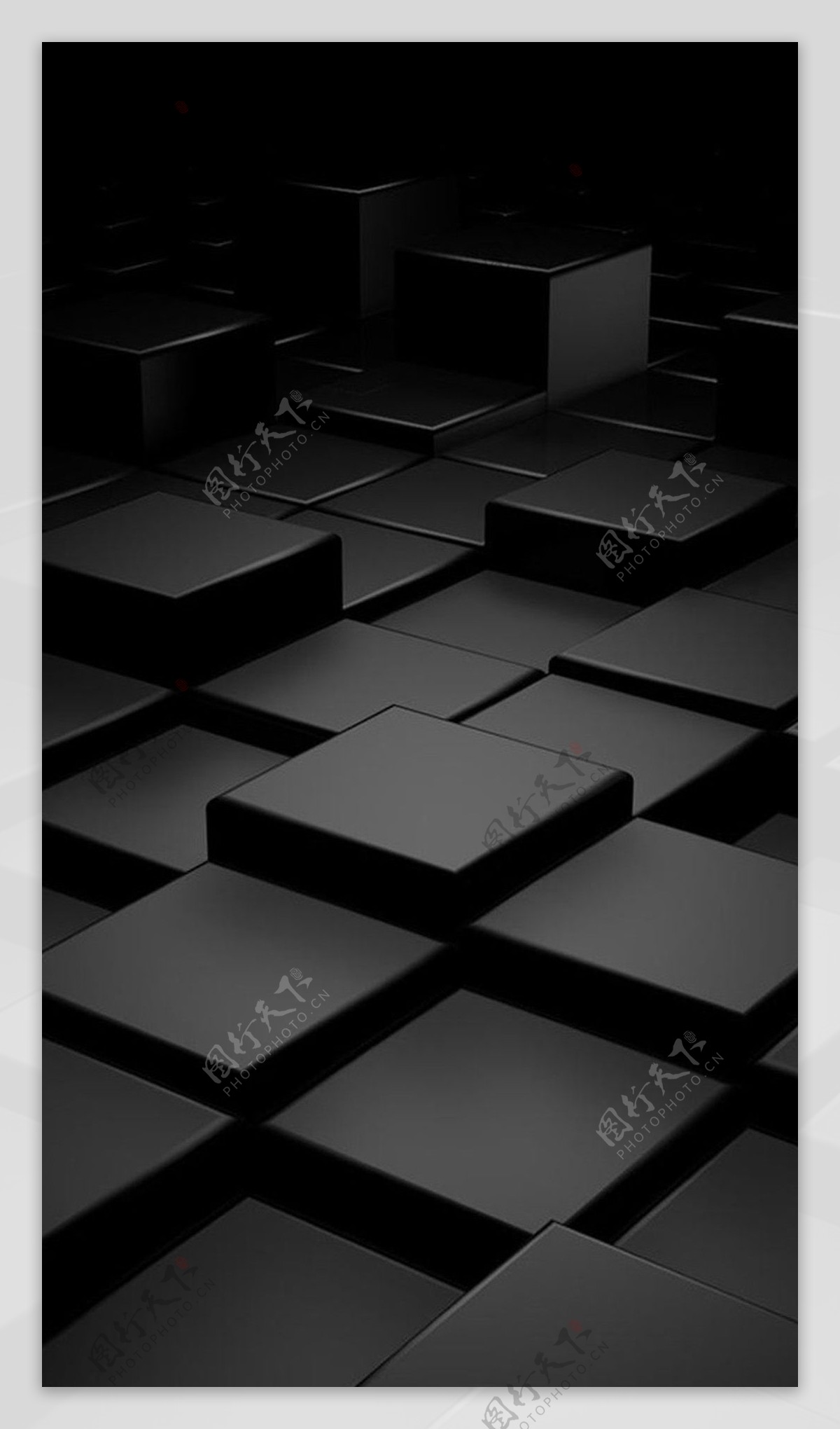 黑色方块H5背景素材