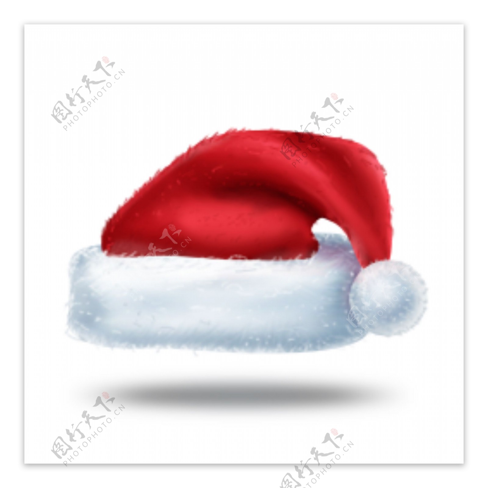 圣诞节圣诞老人圣诞帽图标设计