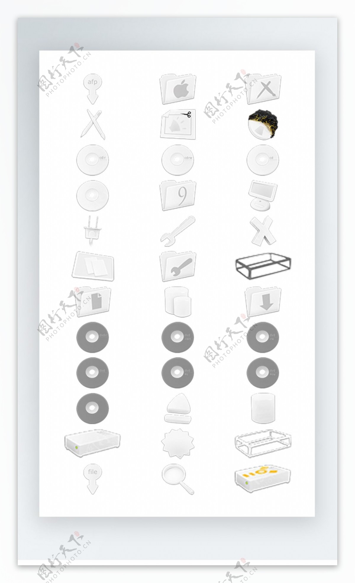 生活图标彩色写实图标素材png