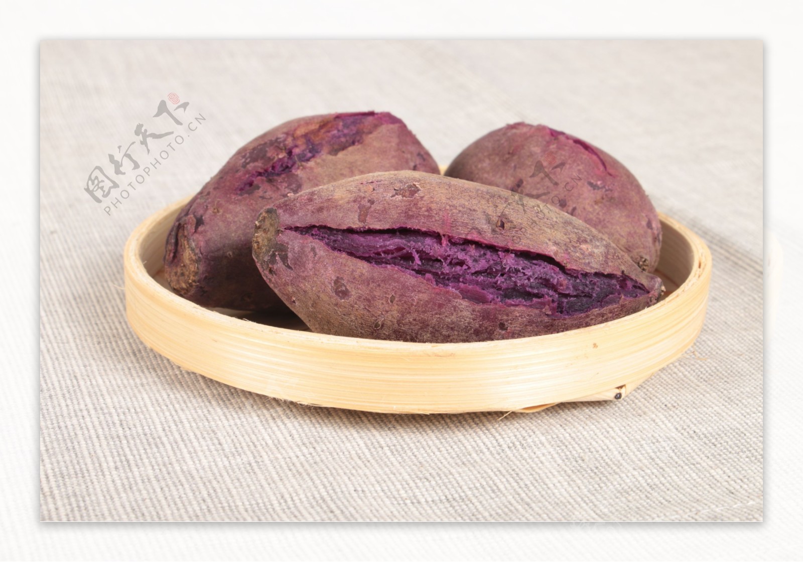 小紫薯煮熟紫薯