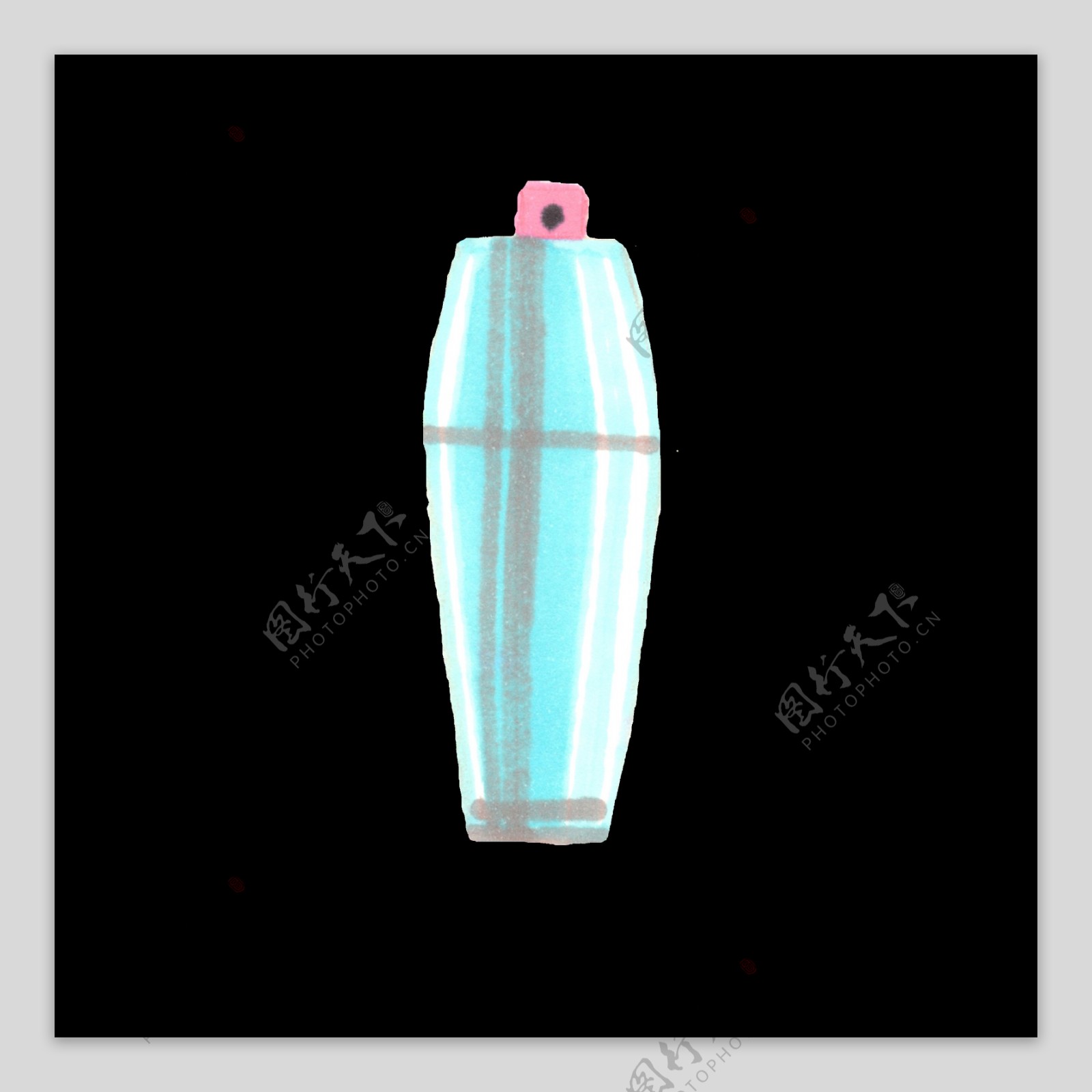 玻璃香水瓶png透明素材