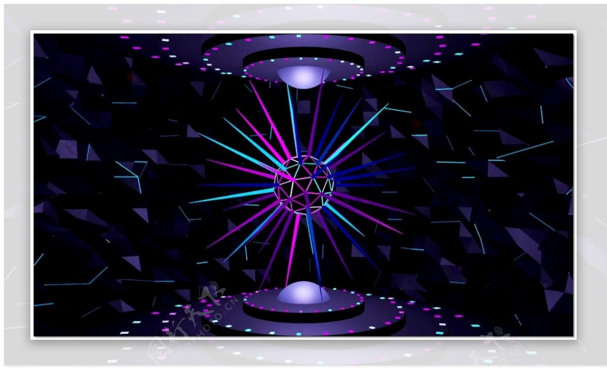 心动滚石宇宙光线隧道背景视频素材