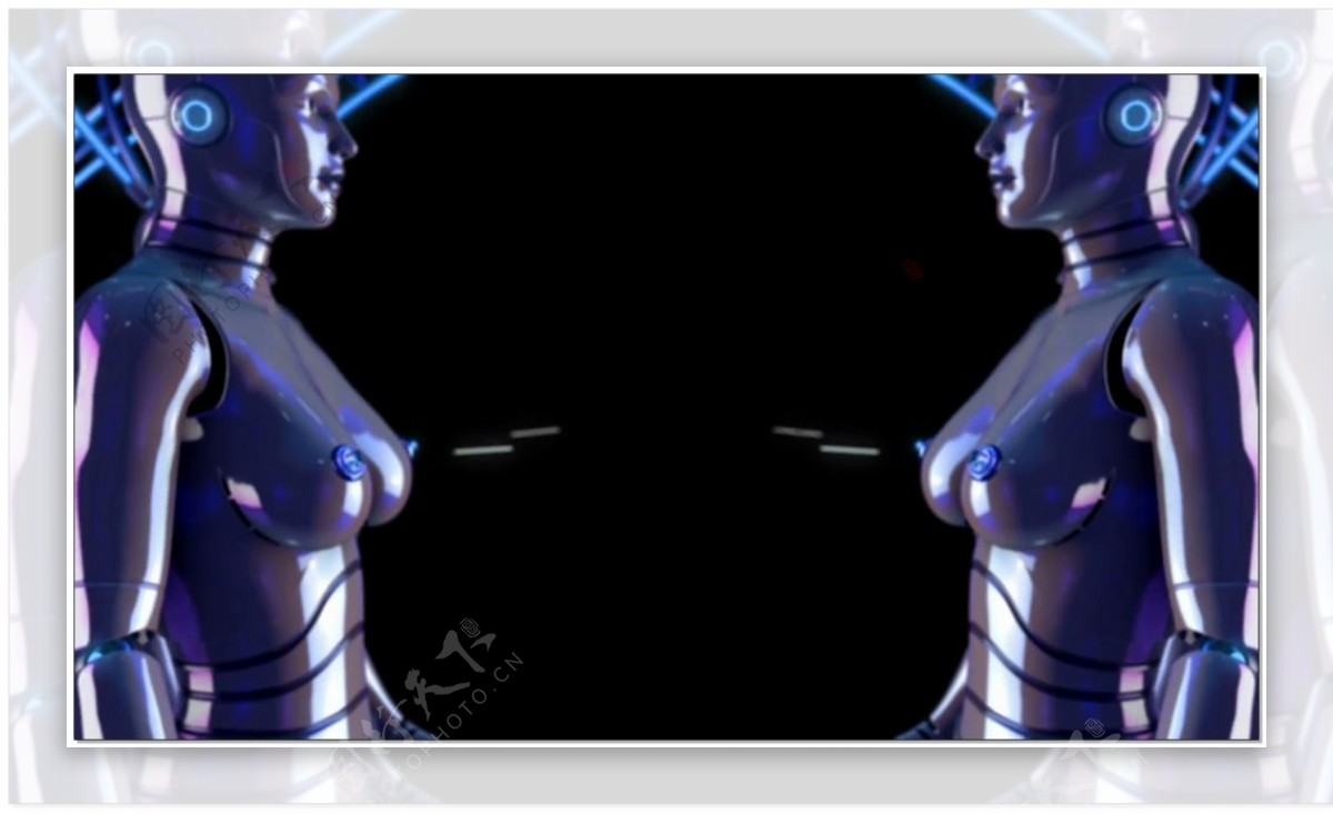 人体模型3d科幻视频素材