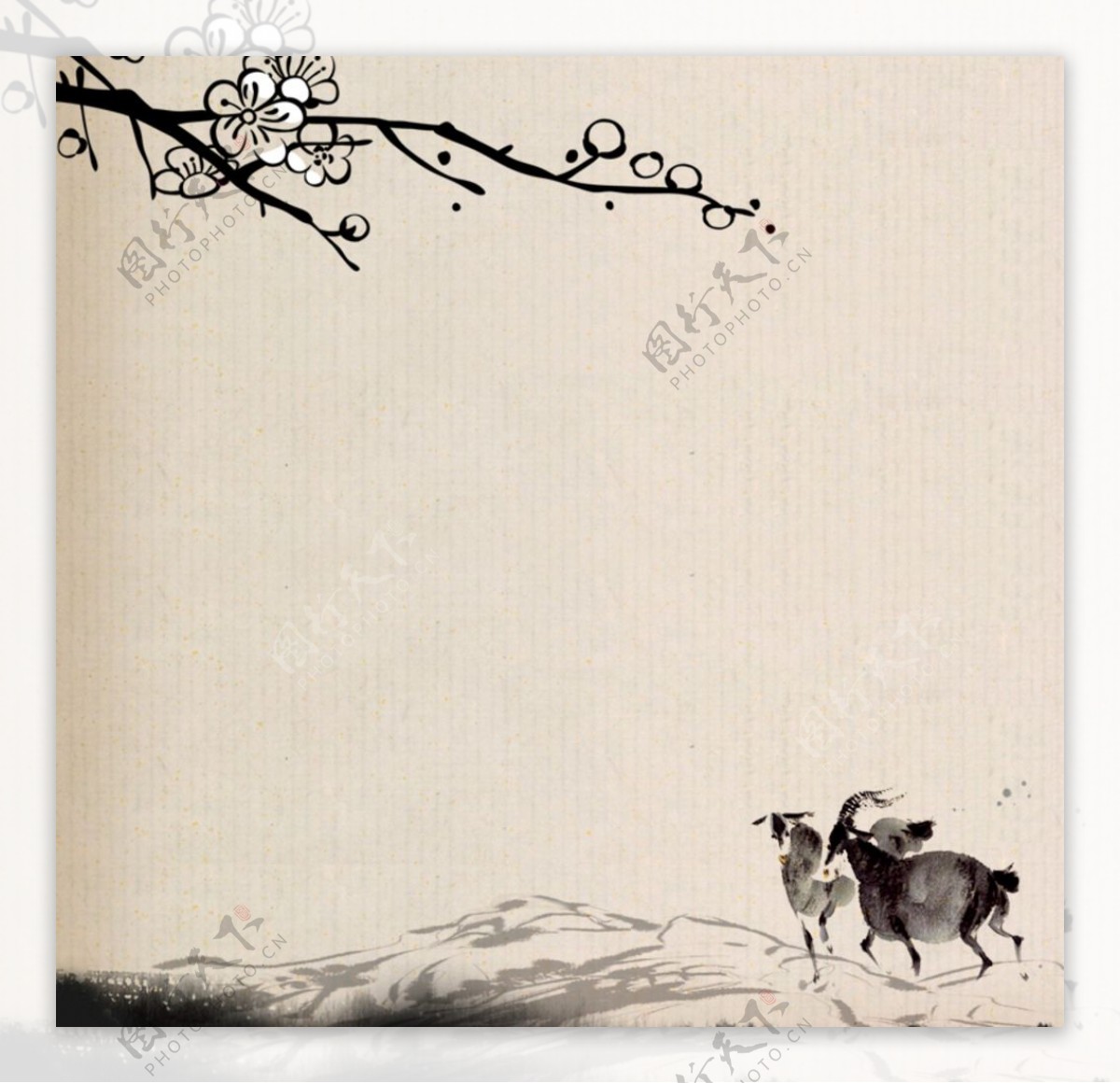 复古中国风水墨背景素材
