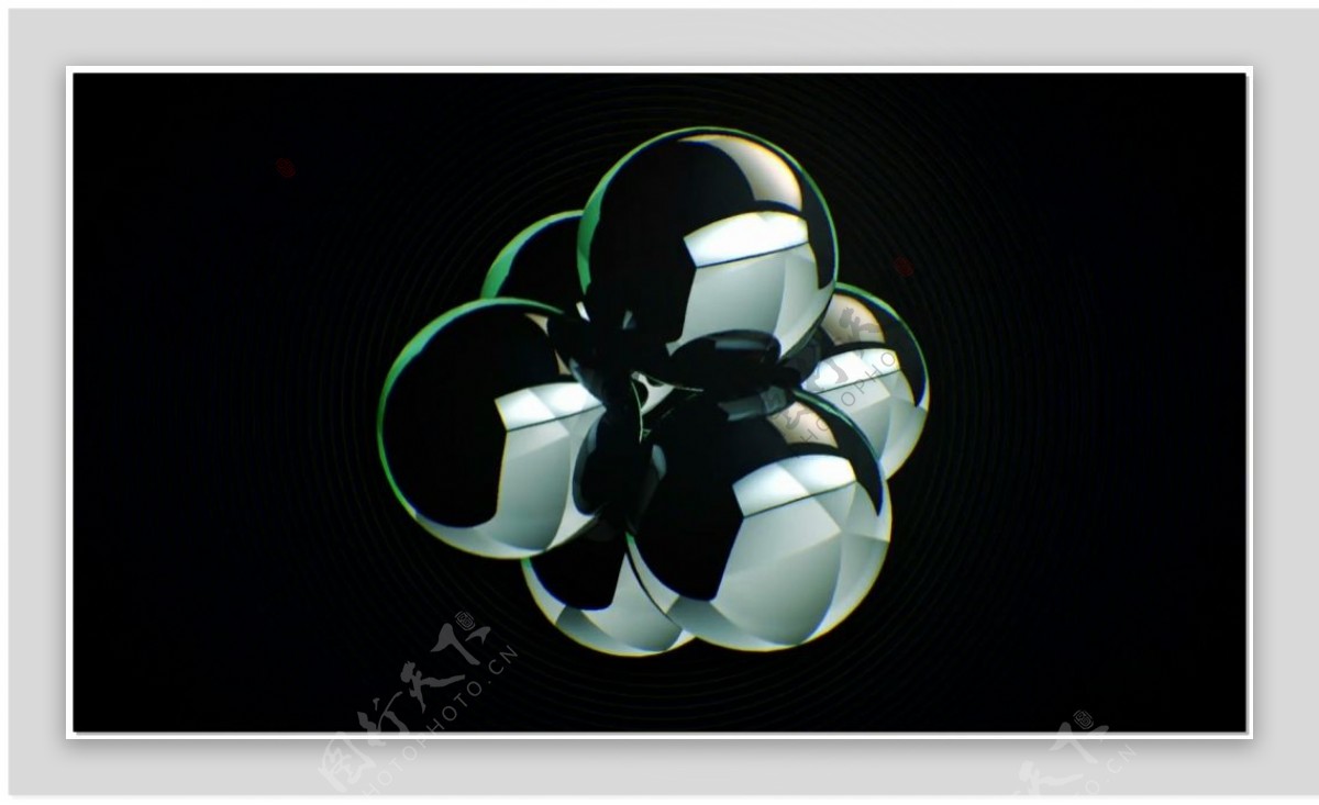圆球三维动感视频素材