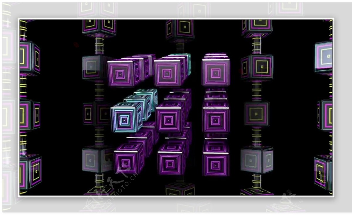 紫色科幻动态视频素材