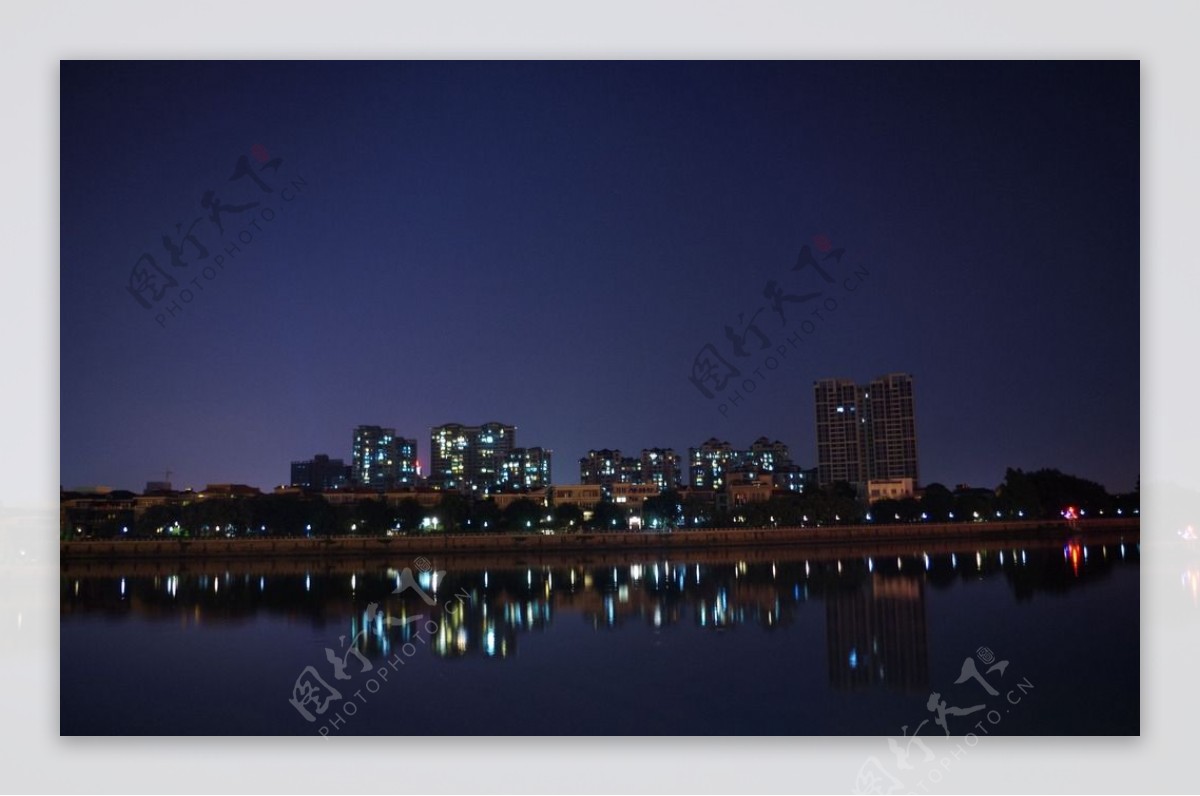 广州番禺市桥夜景
