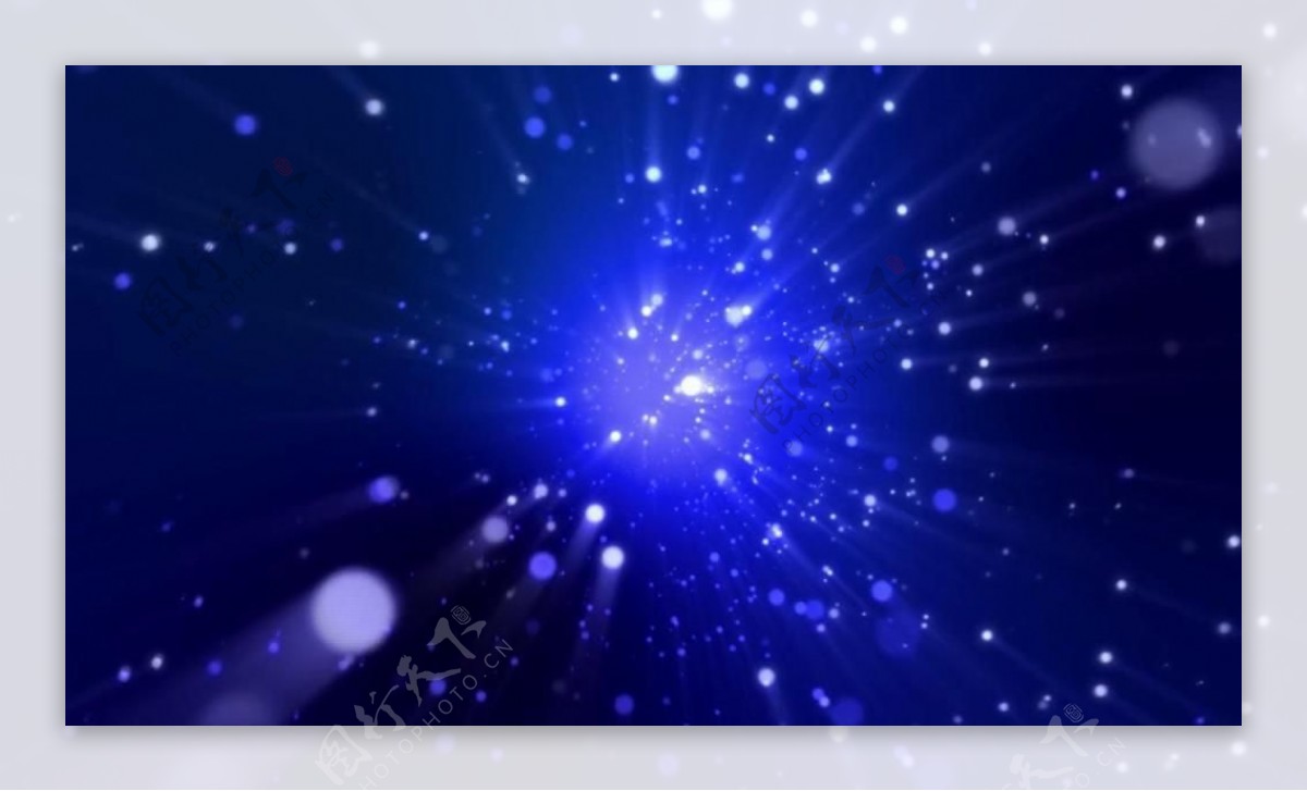 蓝色颗粒光团闪烁神秘视频素材