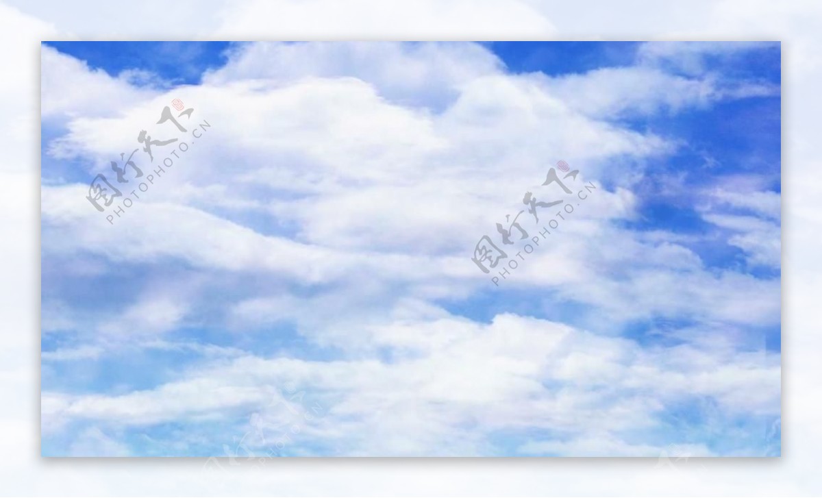 蓝天白云美丽天空风景视频素材