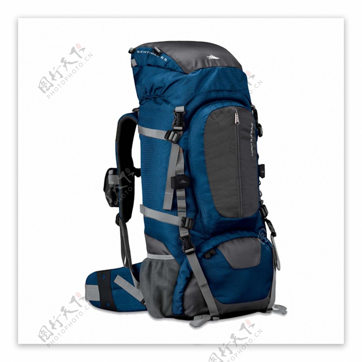 深蓝色背包旅行包免抠png透明素材