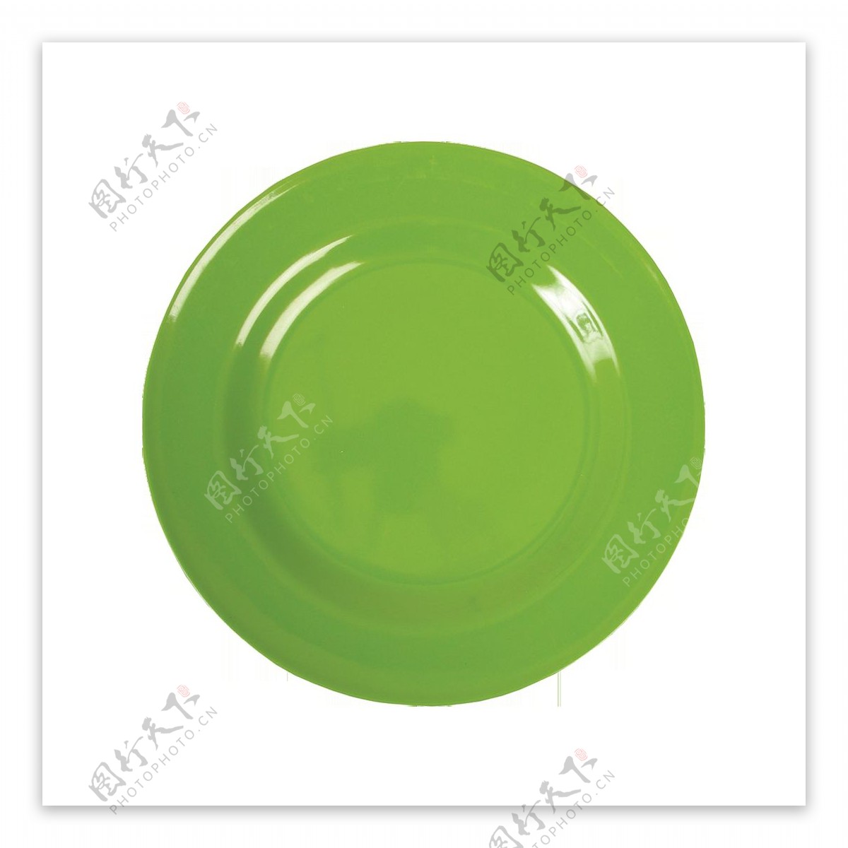 绿色盘子免抠png透明素材