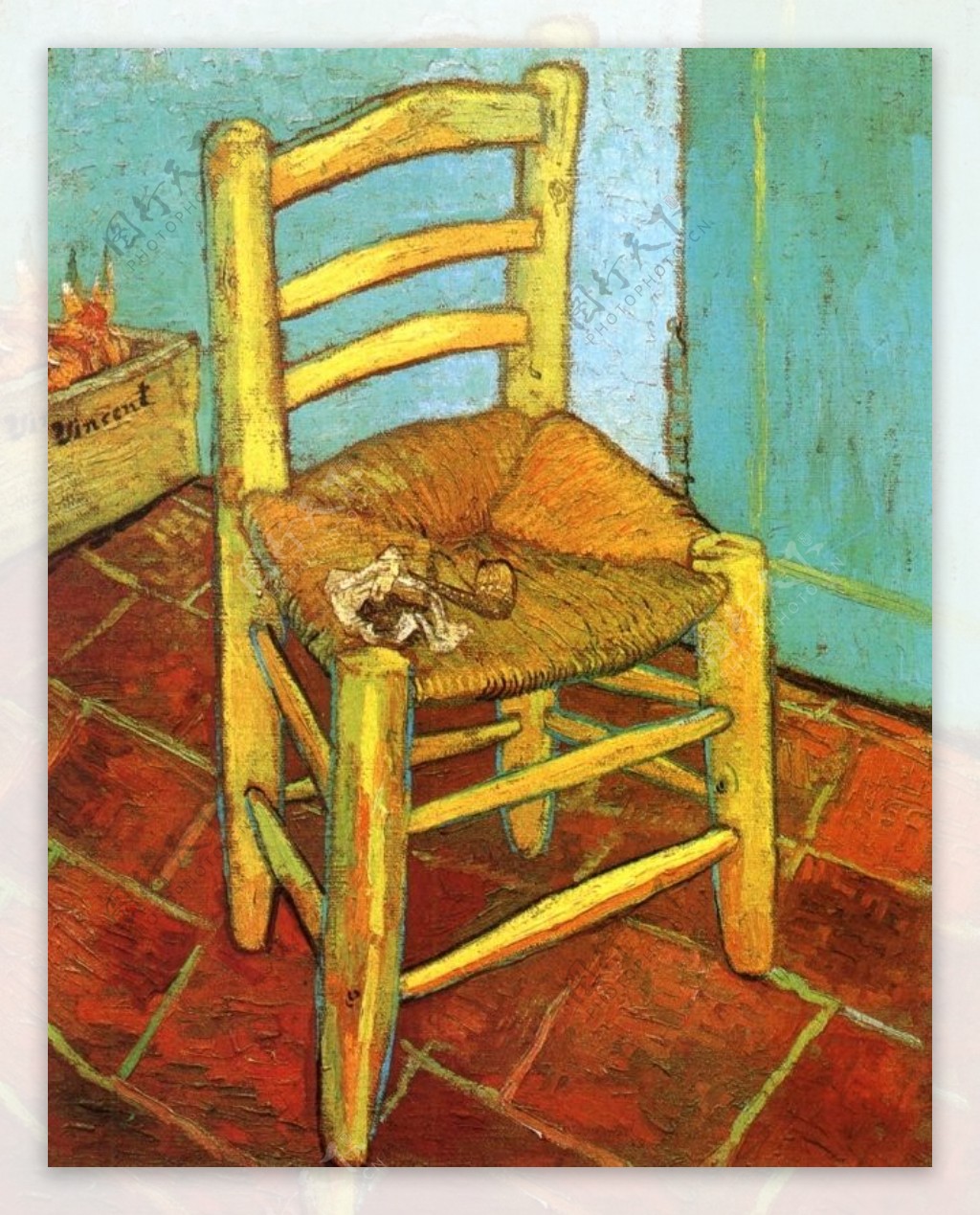 黄色椅子静物油画室内装饰画素材