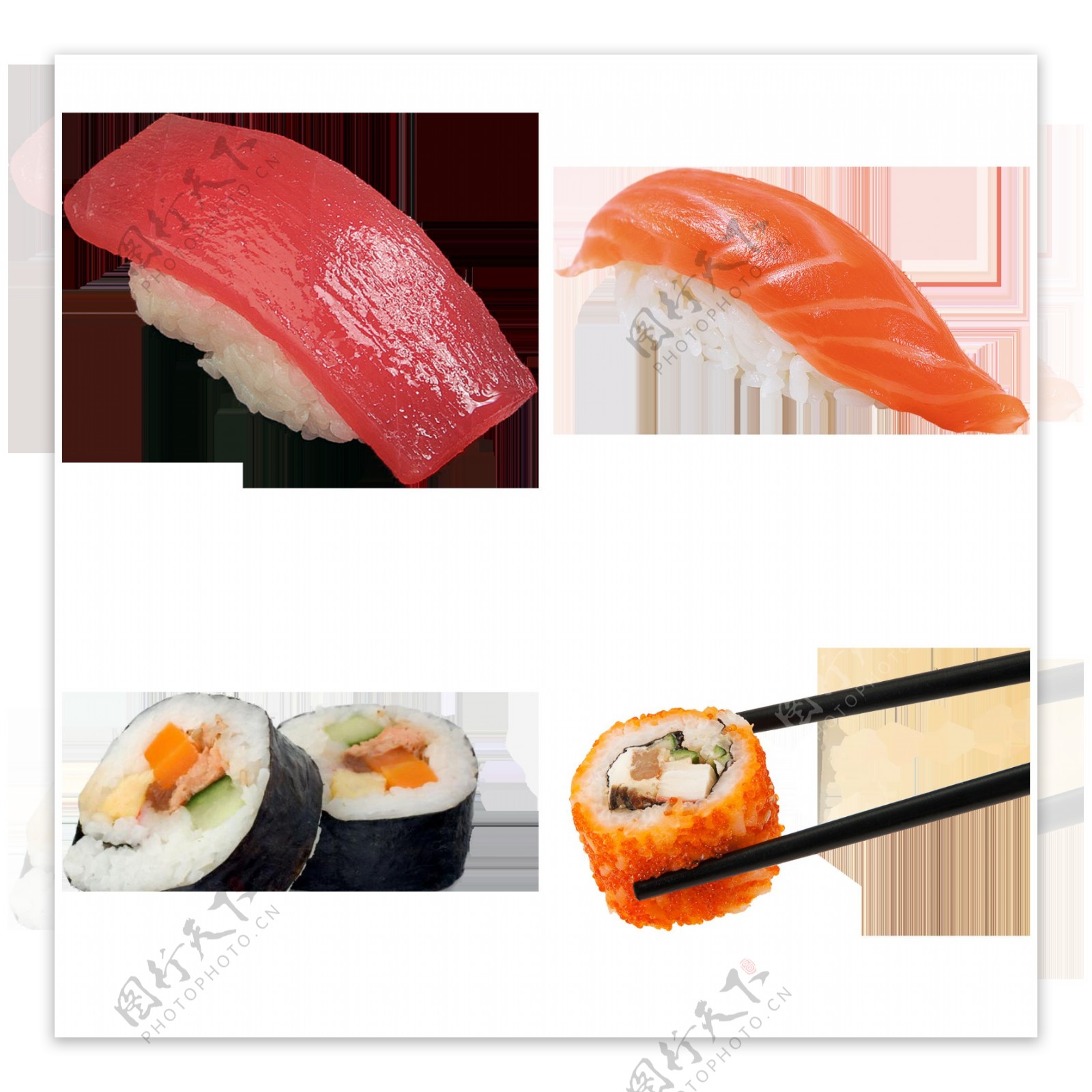 生鱼片寿司免抠png透明图层素材