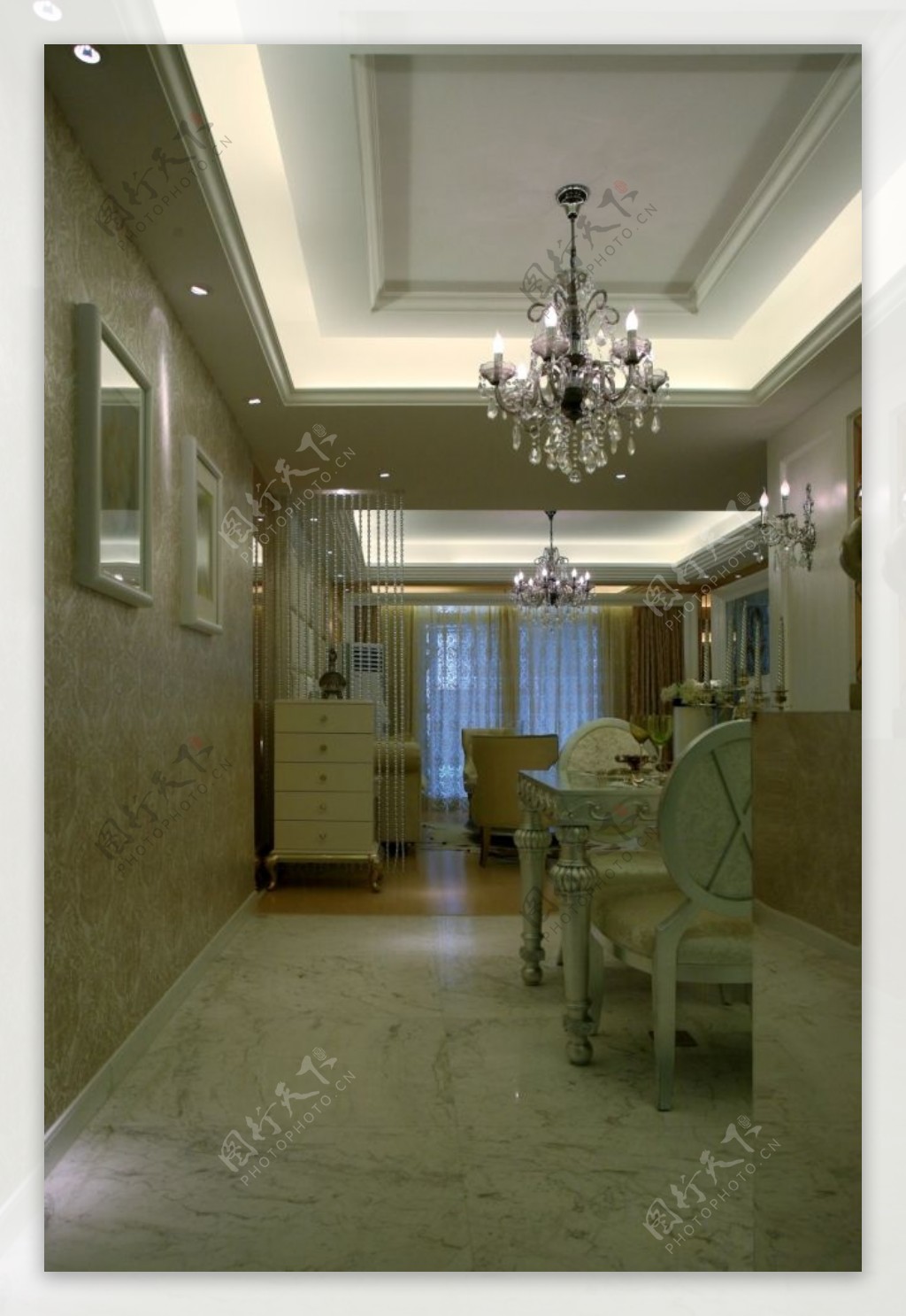 欧式大气精美风格客厅吊灯别墅效果图设计图片素材-编号28976815-图行天下