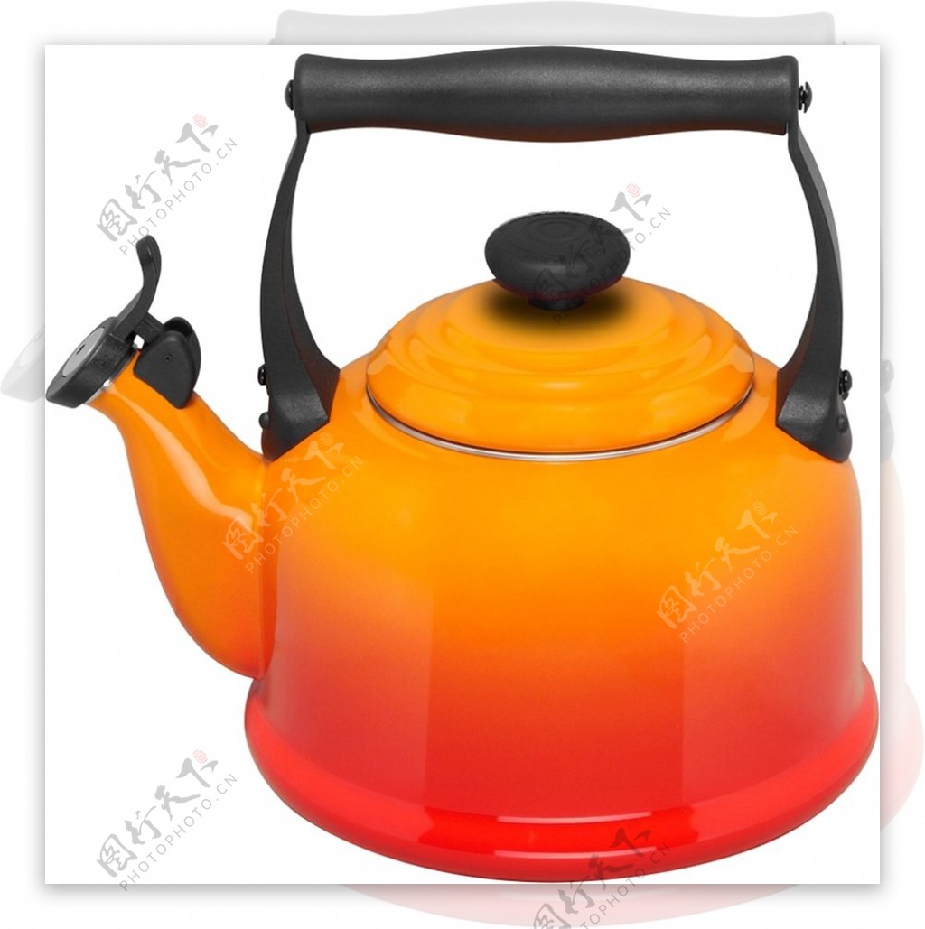 橙色的热水壶免抠png透明图层素材