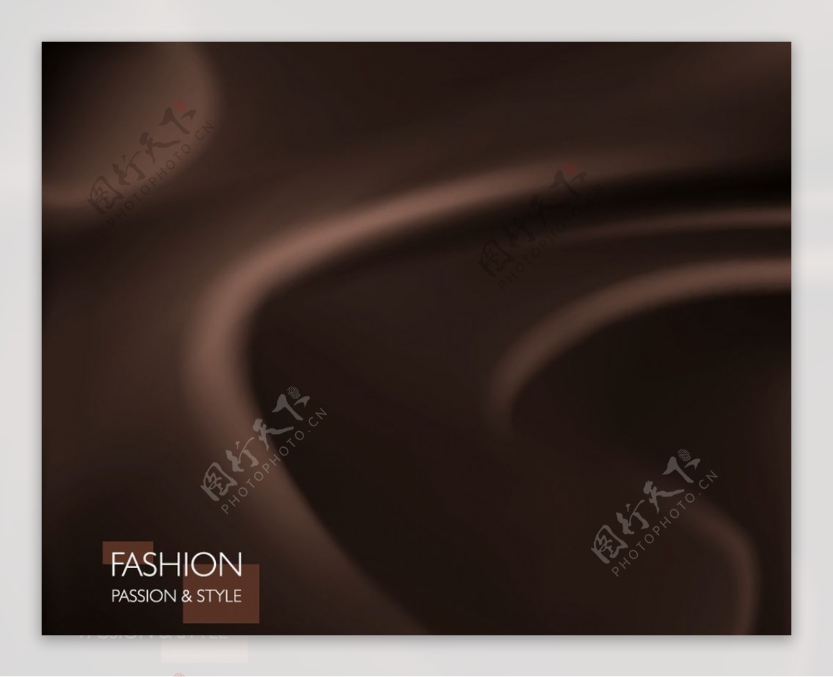 巧克力色波浪纹理背景矢量素材