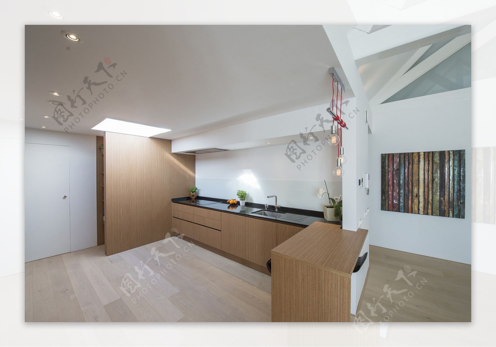 欧式简约风室内设计厨房灶台效果图图片素材-编号28964621-图行天下