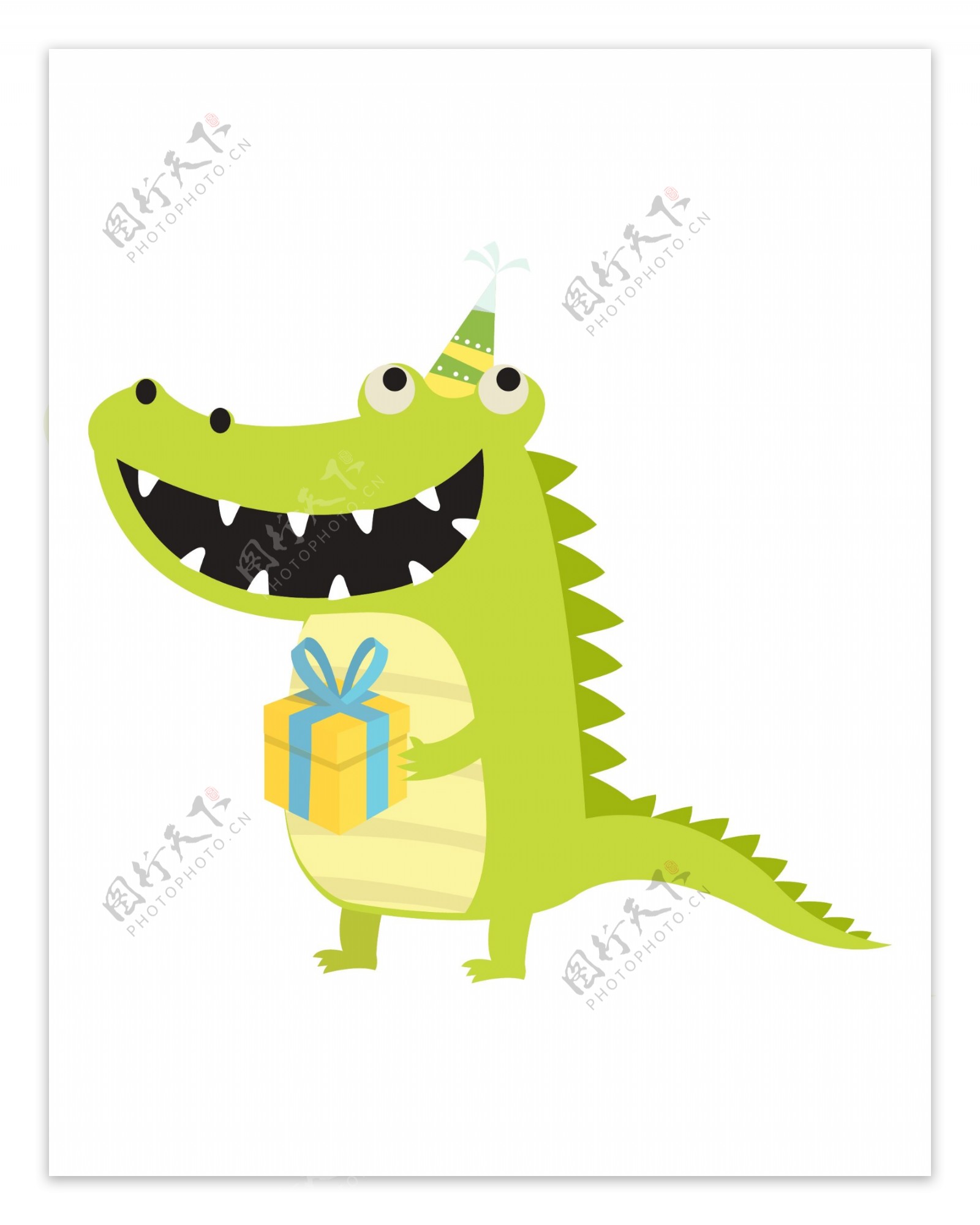 可爱的鳄鱼卡通人物向量集插画图片素材_ID:420269322-Veer图库
