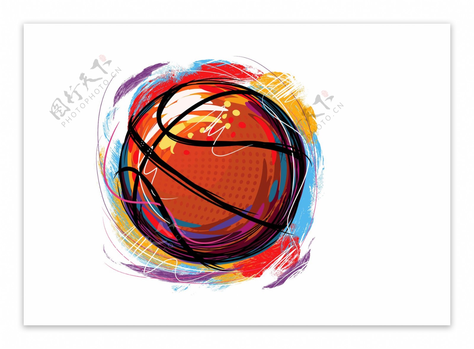 一组国际篮球日图标