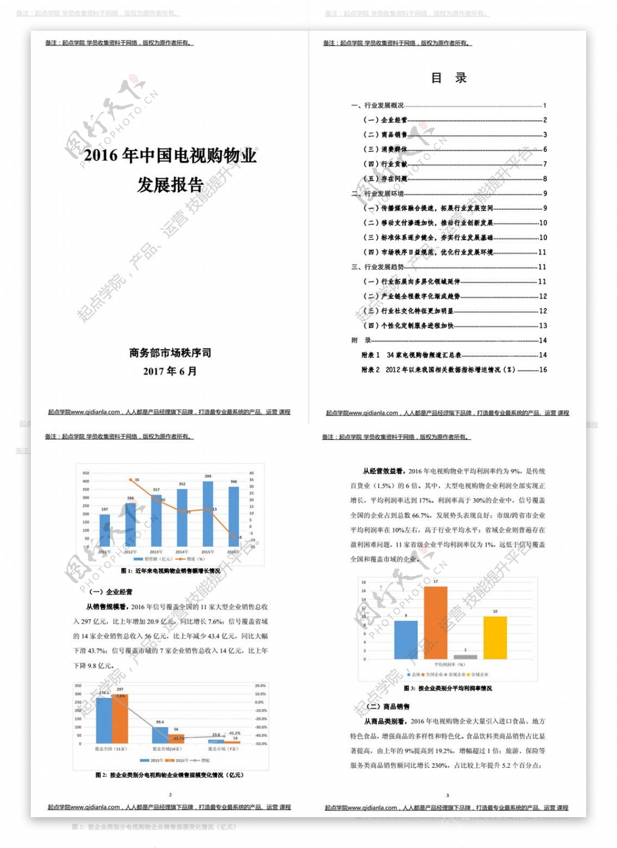 2016年中国电视购物业发展报告文档