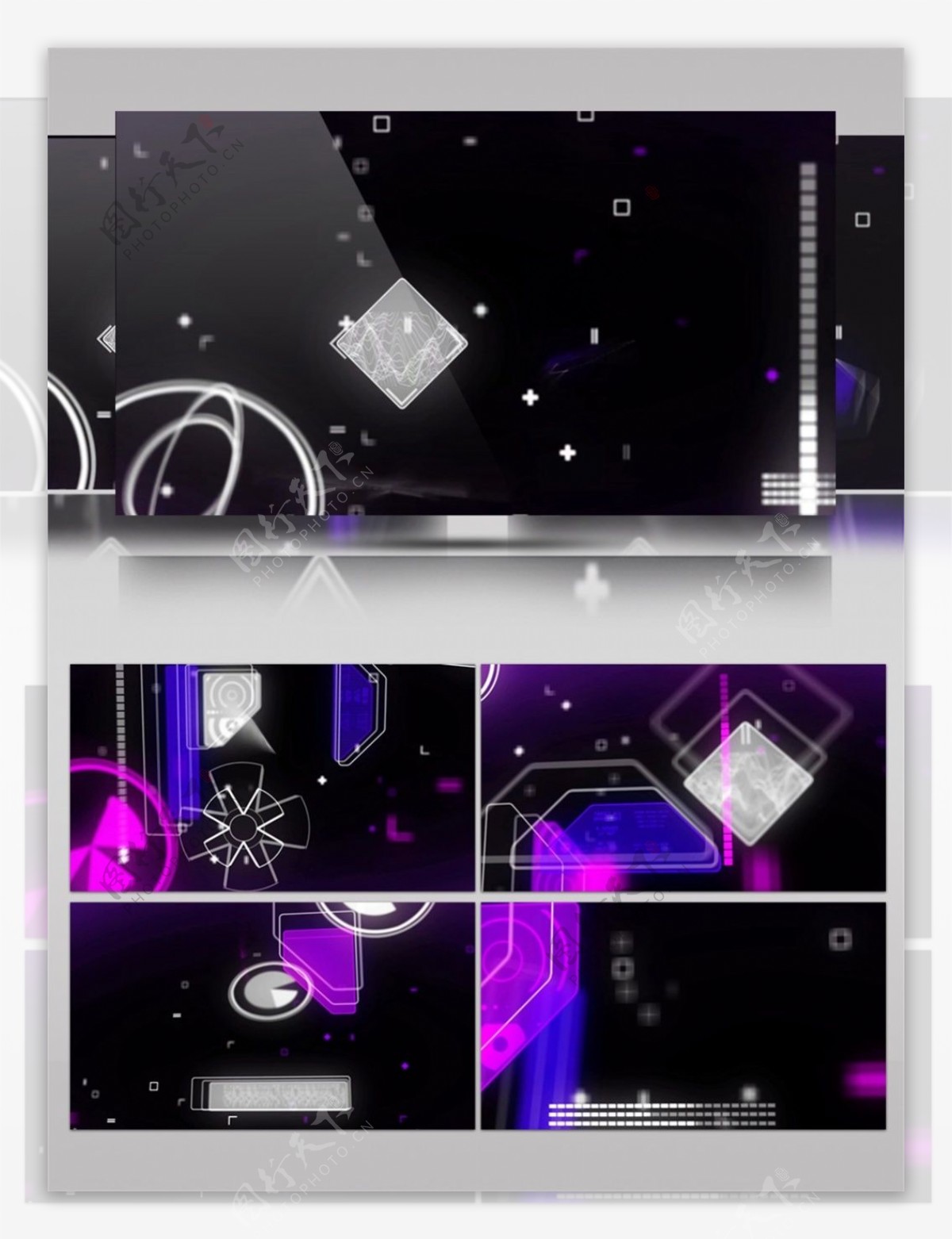 紫色宇宙光束视频素材