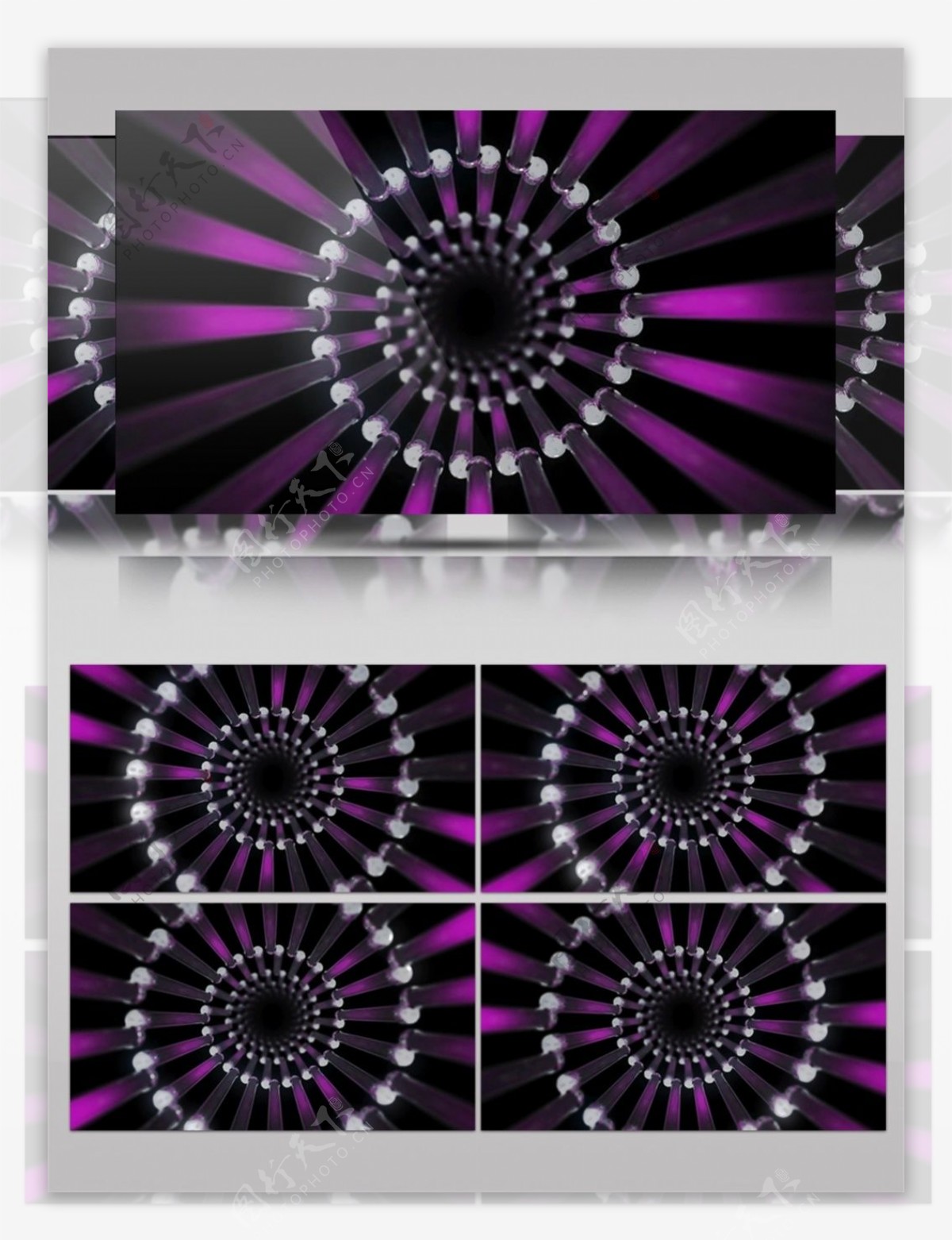圆圈紫色光圆视频素材