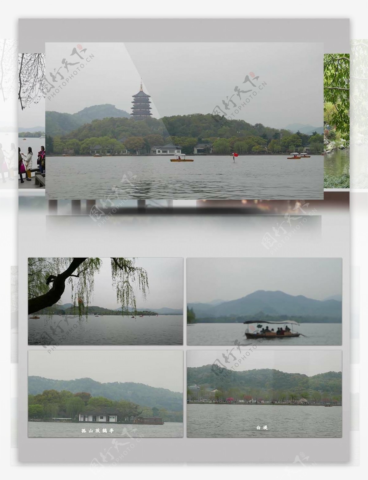 4K超清实拍雨江南西湖宣传视频