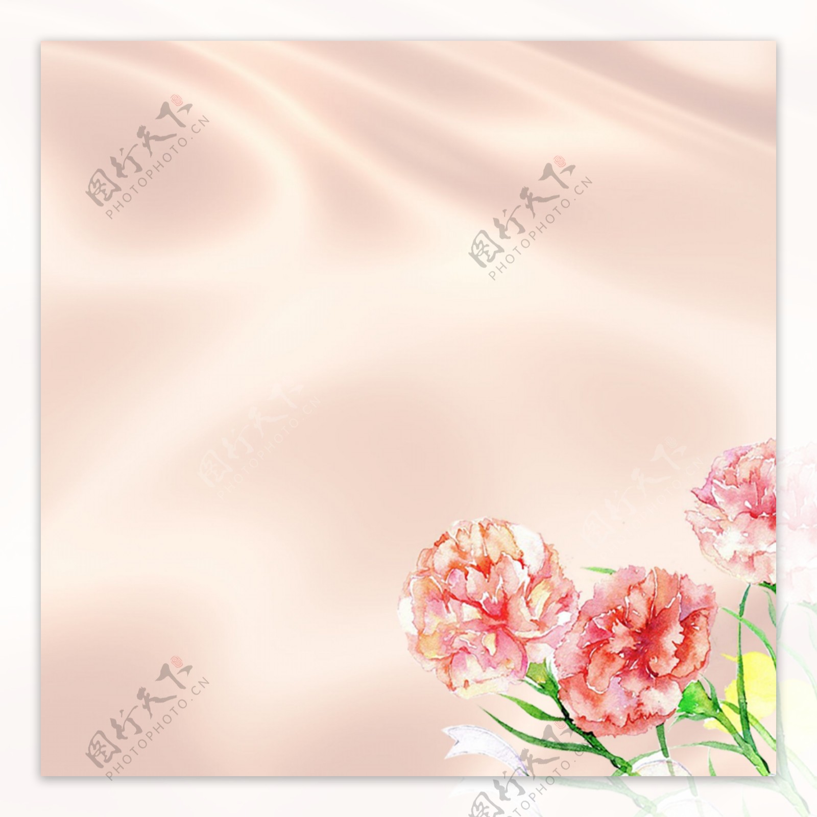 粉红色丝绸花朵背景