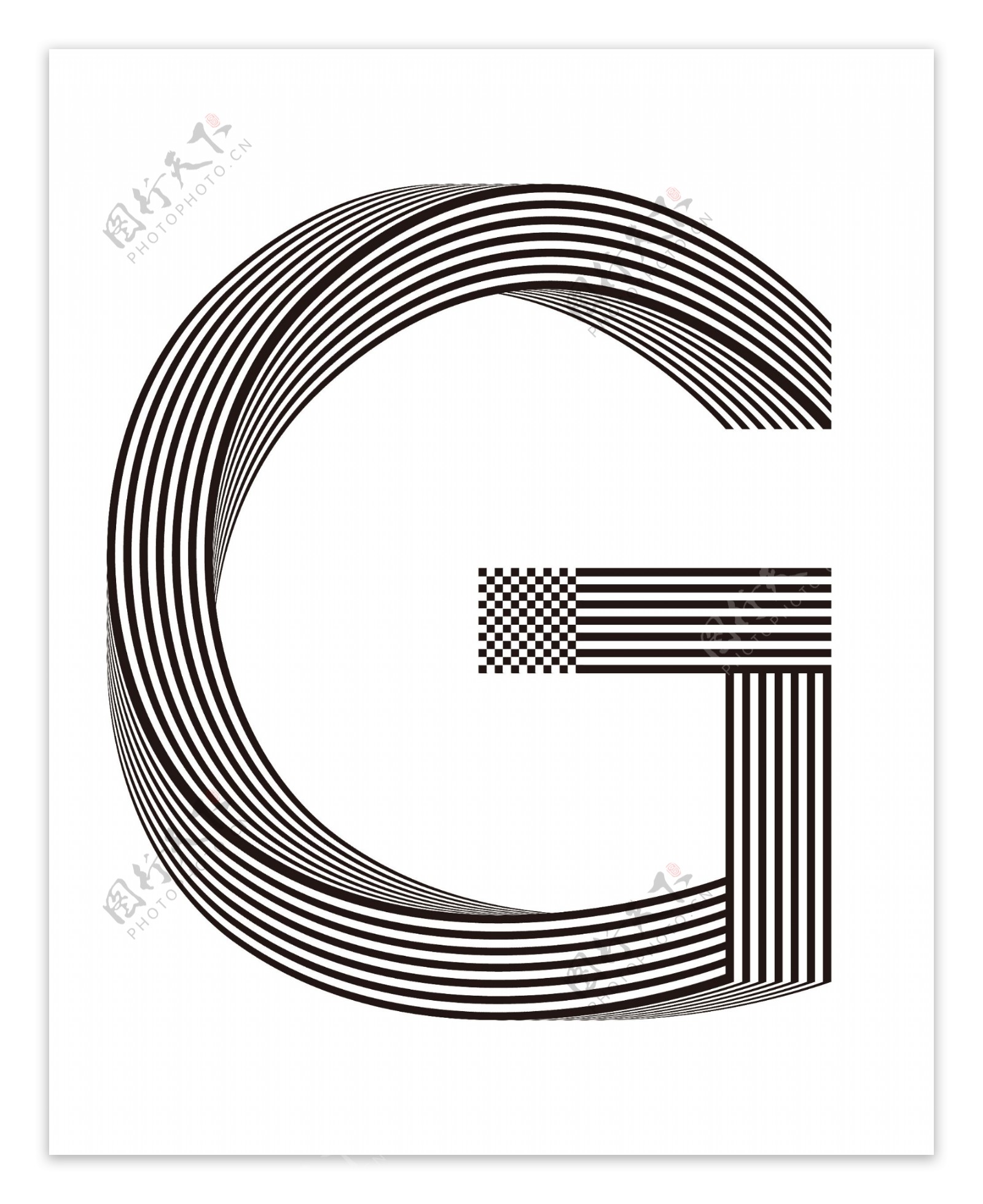Gg字母创意设计创意字体