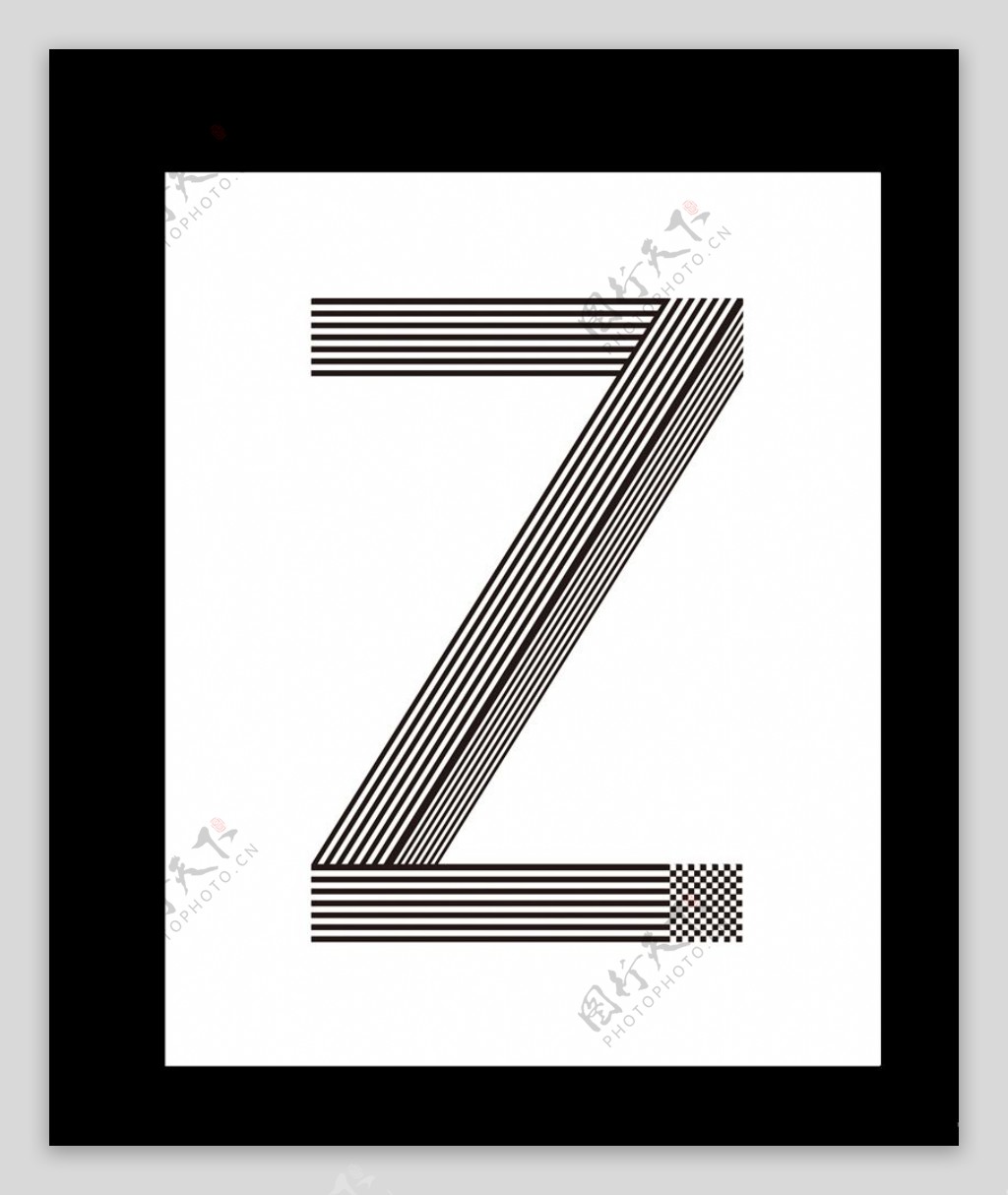 Zz字母设计创意字体设计