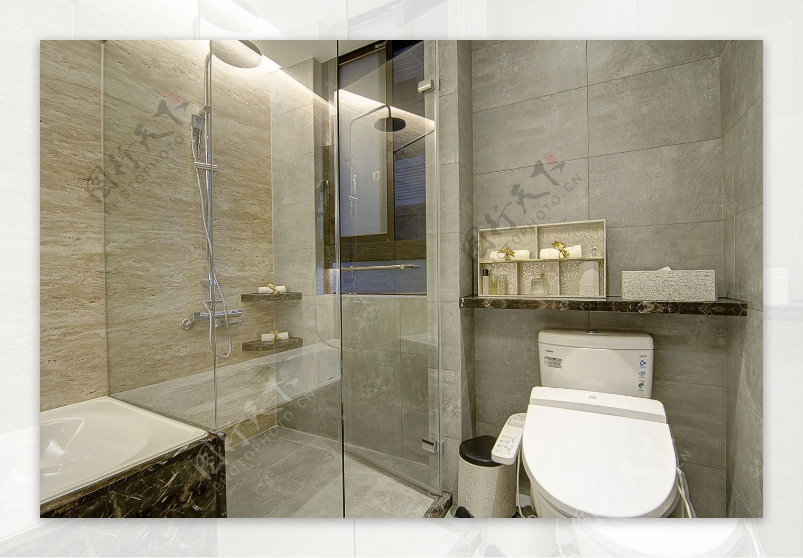 现代简约设计浴室效果图