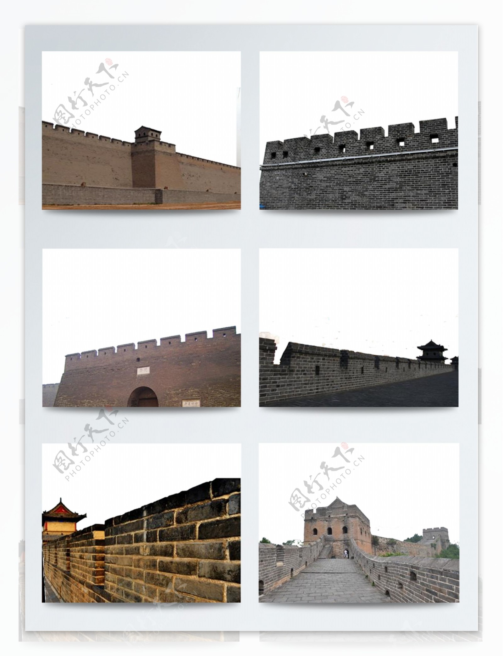中国古代西安古城墙建筑