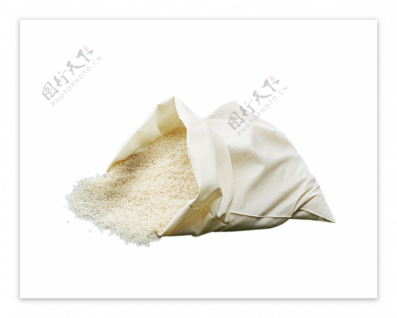 五谷杂粮稻米大米布袋米饭餐饮食物素材