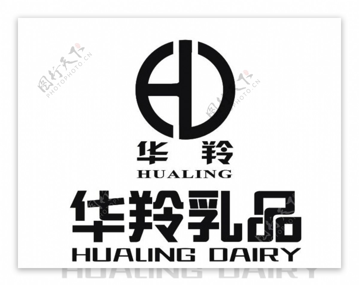 华羚乳品logo