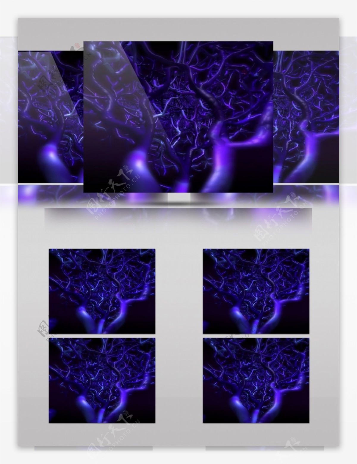 紫色迷幻光雾视频素材