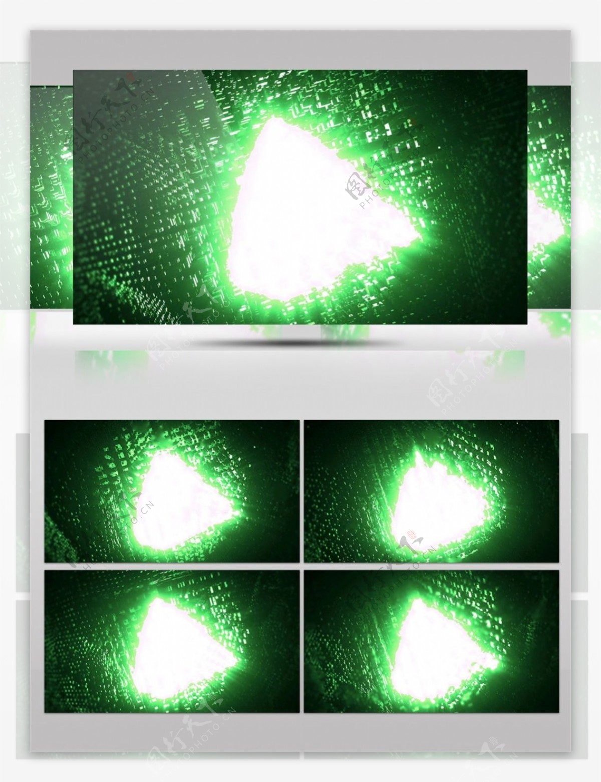 绿色星际光斑动态视频素材