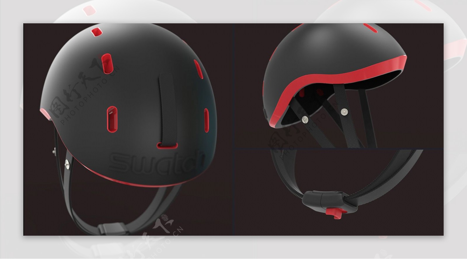 黑色保护头部的头盔产品jpg素材