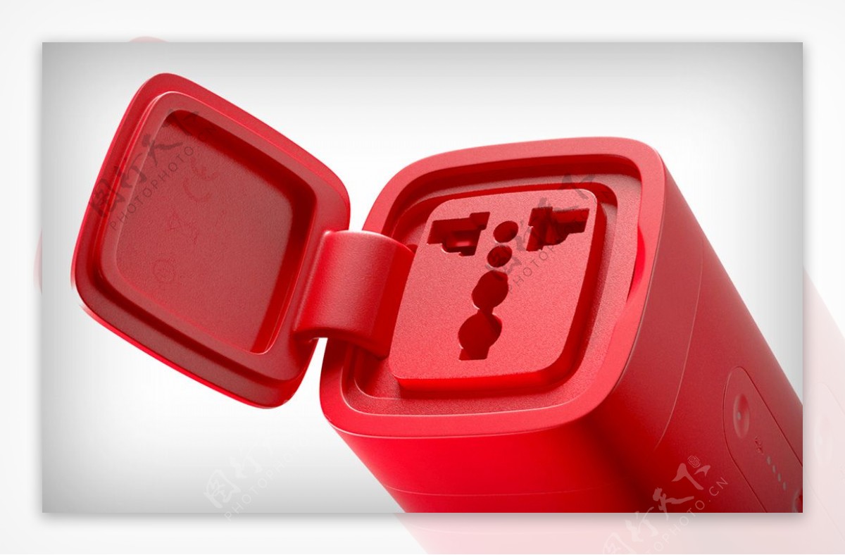 红色帅气的充电器产品jpg素材