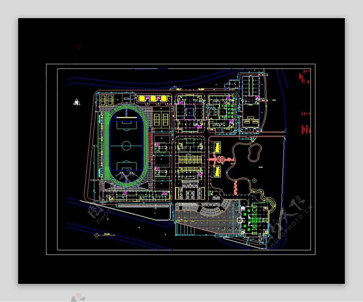 大学校园cad图纸