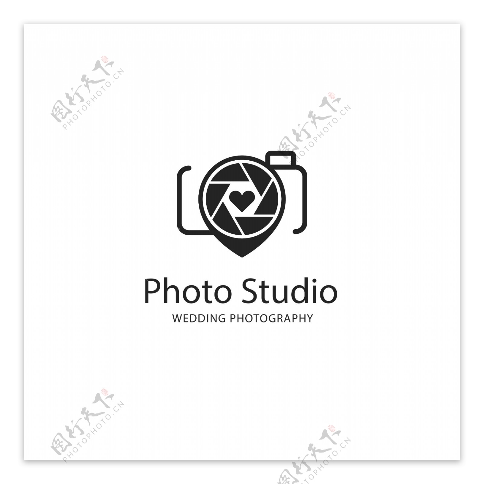 摄影工作室商标logo模板