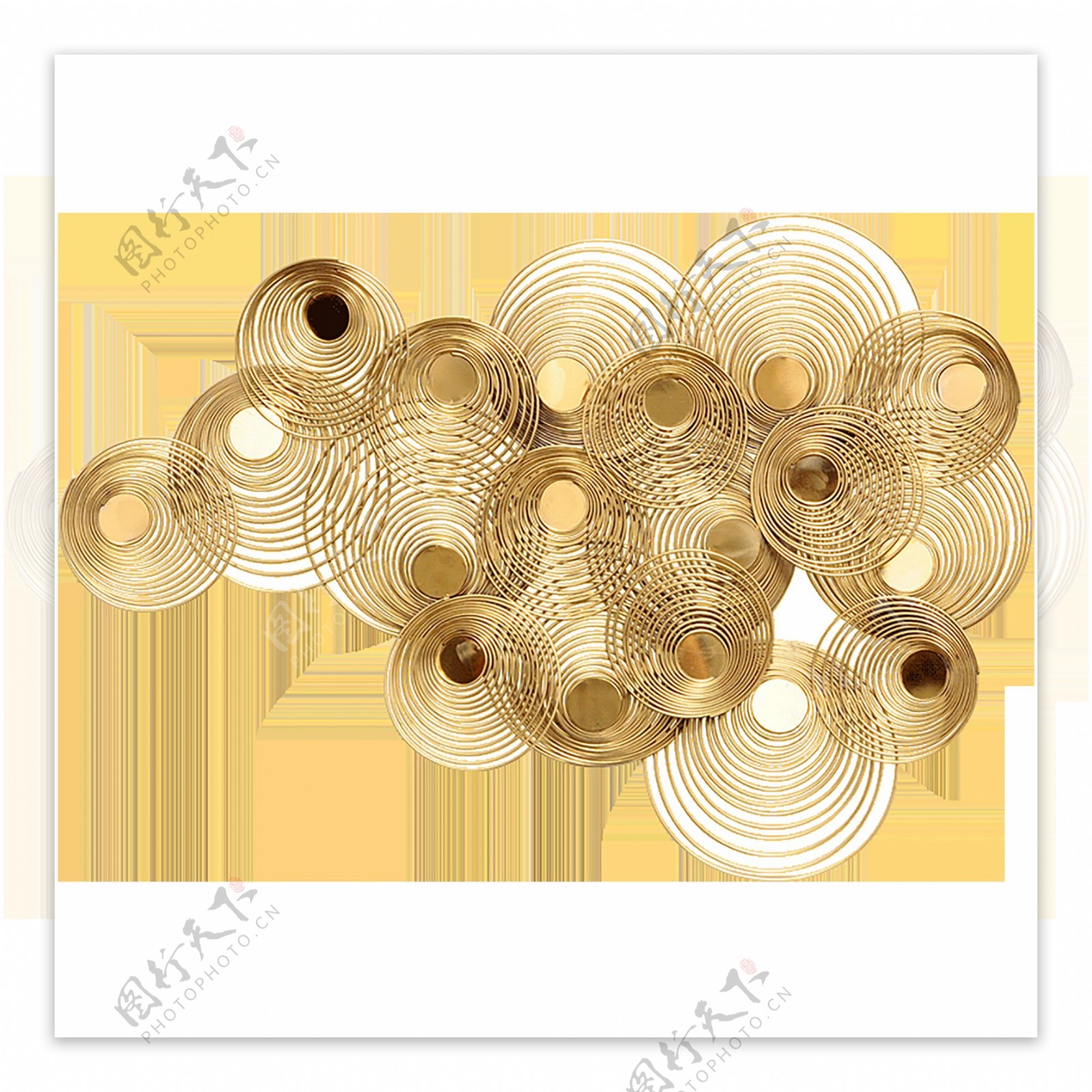 金色金属元素圆环素材
