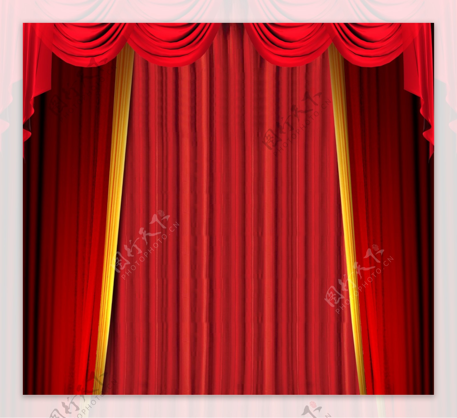颁奖舞台适用的红色幕布背景