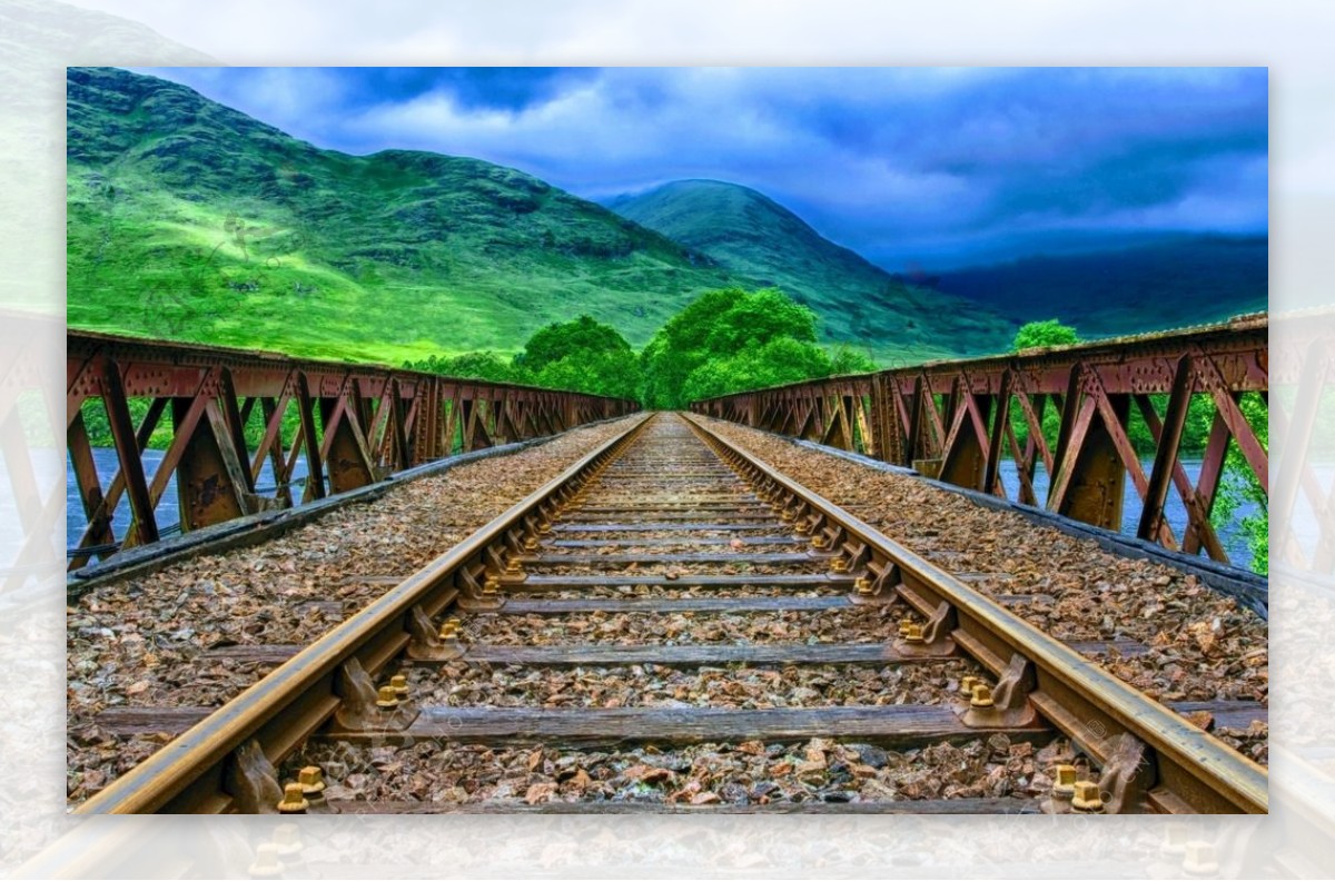 铁路风景图