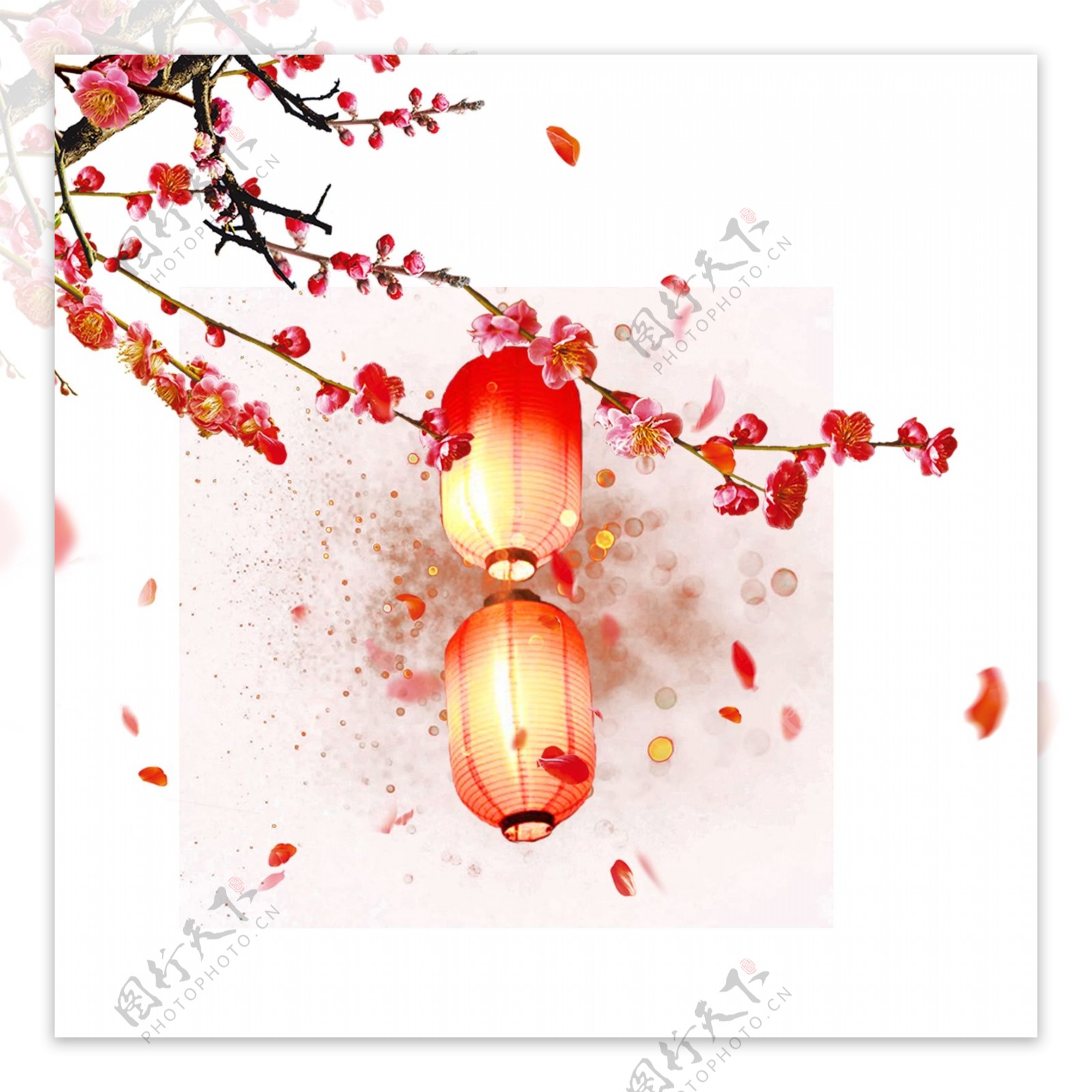 喜庆中秋节中国风灯笼可商用元素